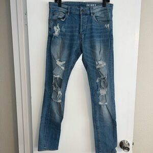 H&M Men’s Distressed Skinny Jeans